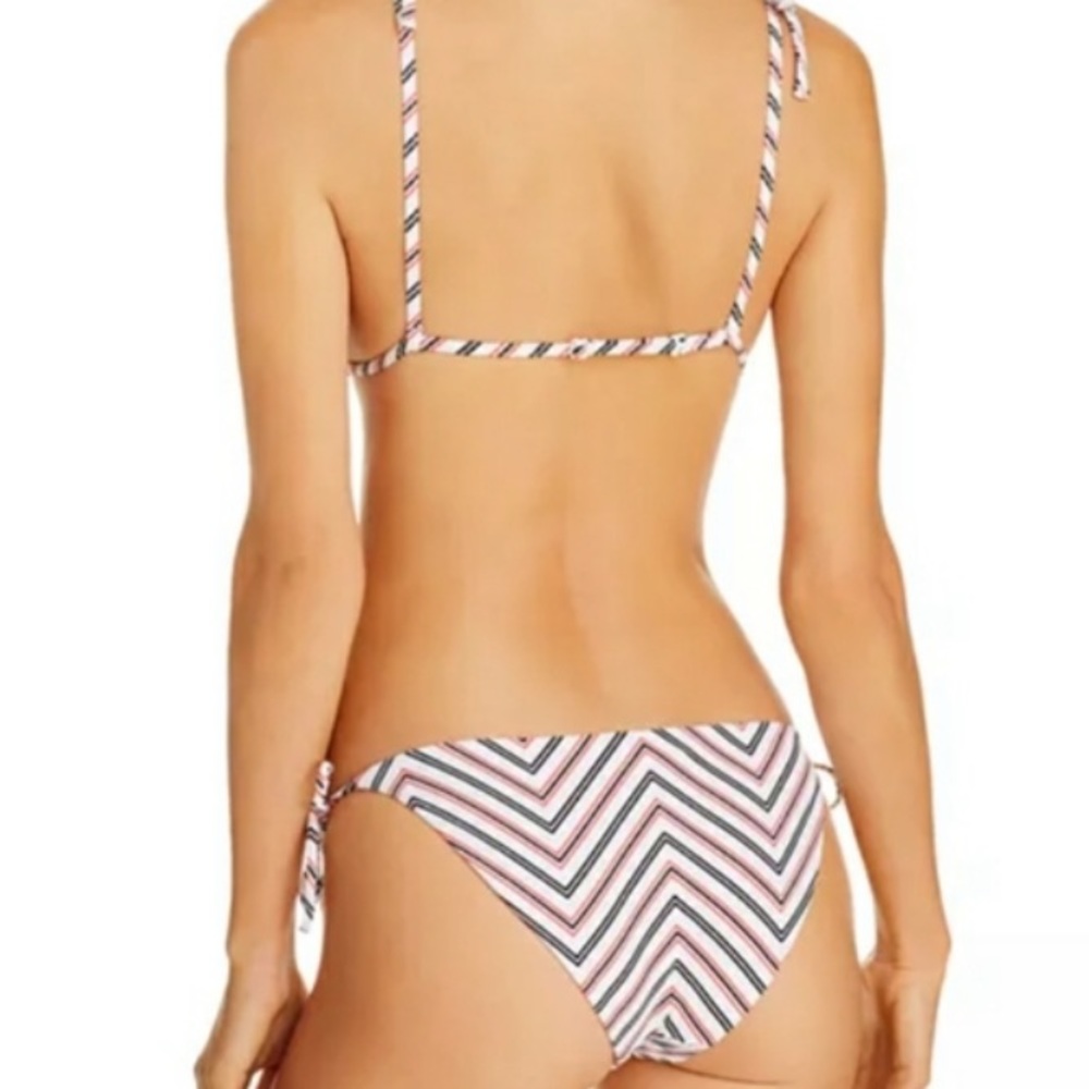 Onia Kate Ribbed Bikini Bottom in Chevron Stripe Size small - Picture 3 of 7